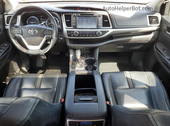 5TDJZRFH7JS899711 2018 TOYOTA HIGHLANDER Charcoal Vista del salpicadero