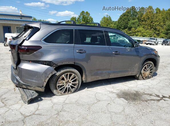 5TDJZRFH7JS899711 2018 TOYOTA HIGHLANDER Charcoal Trasero derecho