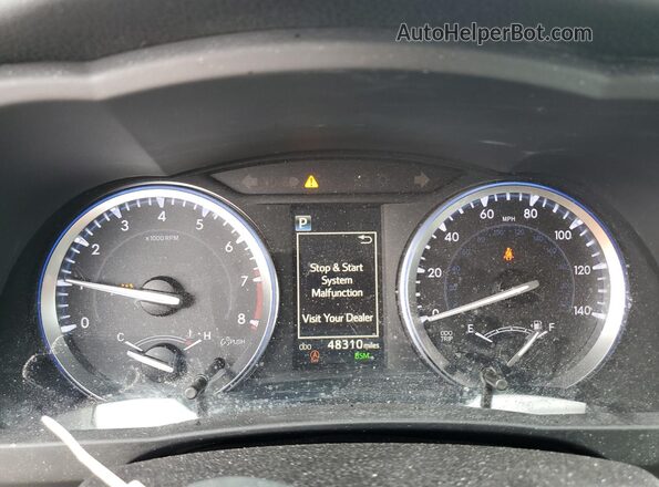 5TDJZRFH9JS493025 2018 TOYOTA HIGHLANDER White Widok zestawu wskaźników