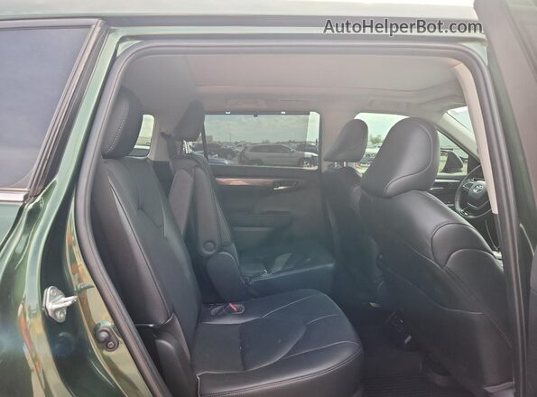 5TDKDRAH1PS524013 2023 TOYOTA HIGHLANDER Green უკანა სალონის ხედი