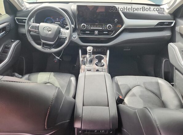 5TDKDRAH1PS524013 2023 TOYOTA HIGHLANDER Green წინა პანელის ხედი