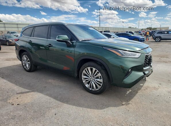 5TDKDRAH1PS524013 2023 TOYOTA HIGHLANDER Green წინა მარჯვენა