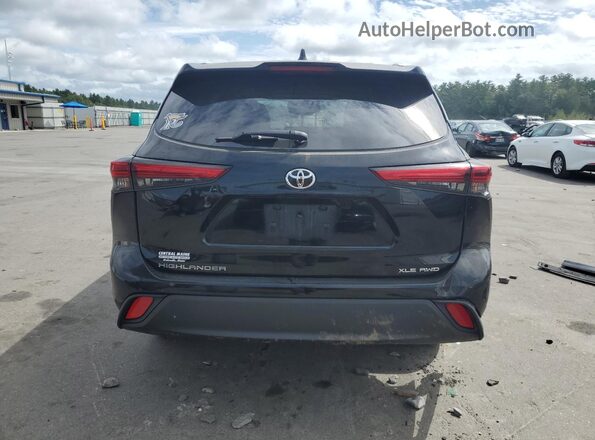 5TDKDRBH7PS038580 2023 TOYOTA HIGHLANDER Black Widok z tyłu