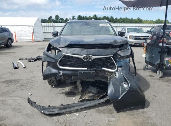 5TDKDRBH7PS038580 2023 TOYOTA HIGHLANDER Black Widok z przodu