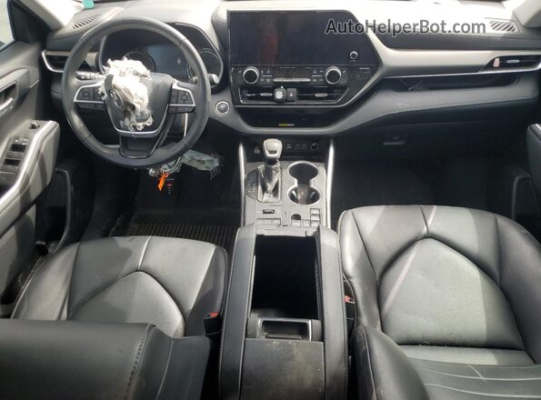 5TDKDRBH7PS038580 2023 TOYOTA HIGHLANDER Black Widok deski rozdzielczej