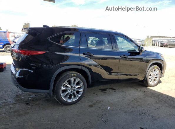 5TDKDRBH8PS000727 2023 TOYOTA HIGHLANDER Black Rear right