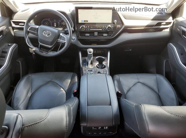5TDKDRBH8PS000727 2023 TOYOTA HIGHLANDER Black Dashboard view