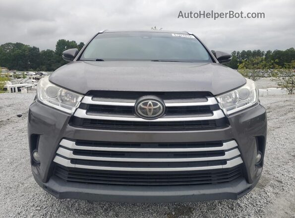 5TDKZRFH0HS224801 2017 TOYOTA HIGHLANDER Gray წინა ხედი