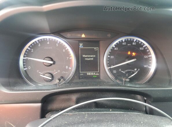 5TDKZRFH0HS224801 2017 TOYOTA HIGHLANDER Gray ხელსაწყოთა პანელის ხედი