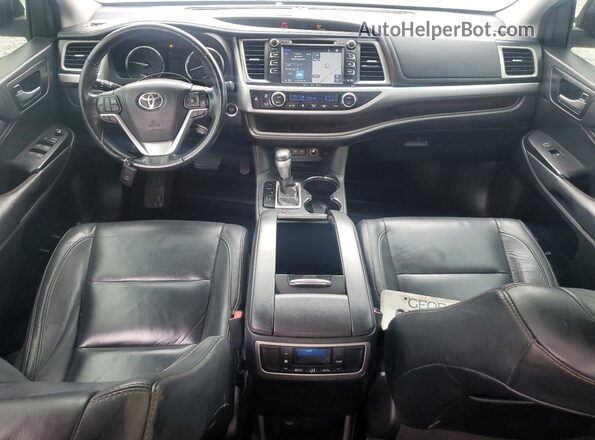 5TDKZRFH0HS224801 2017 TOYOTA HIGHLANDER Gray წინა პანელის ხედი