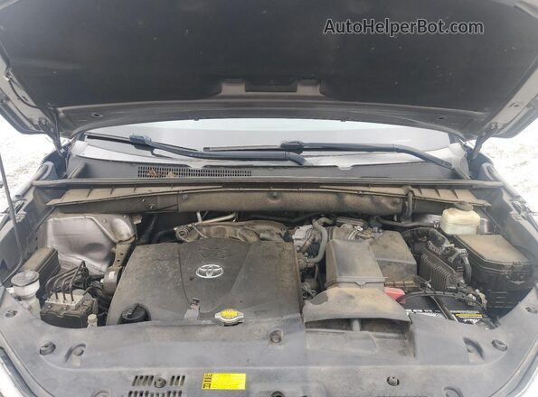 5TDKZRFH0HS224801 2017 TOYOTA HIGHLANDER Gray ძრავის განყოფილების ხედი