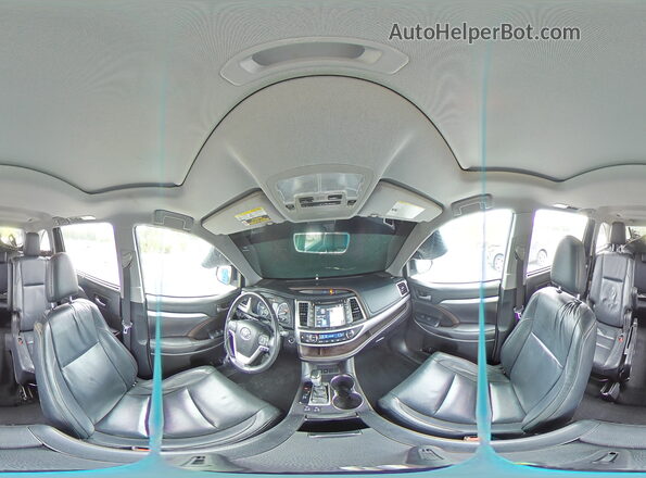5TDKZRFH0HS224801 2017 TOYOTA HIGHLANDER Gray სალონის 360-გრადუსიანი ხედი