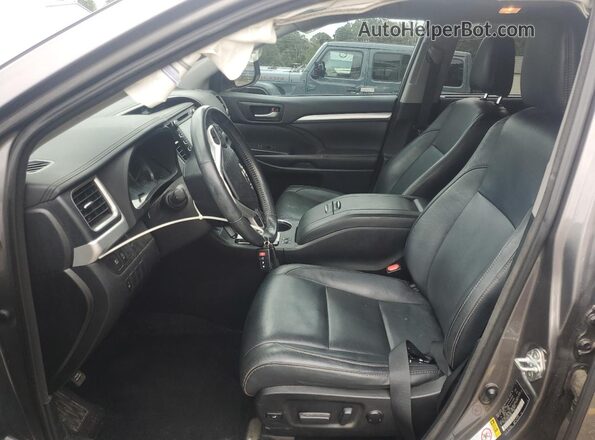 5TDKZRFH1JS532632 2018 TOYOTA HIGHLANDER Gray Front interior view