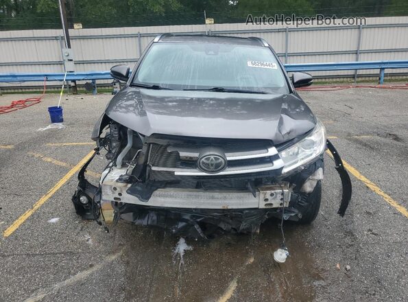 5TDKZRFH1JS532632 2018 TOYOTA HIGHLANDER Gray Front view
