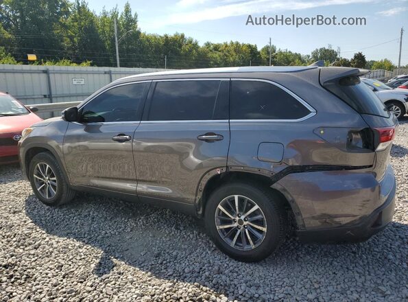 5TDKZRFH3JS543583 2018 TOYOTA HIGHLANDER Серый Задняя левая четверть