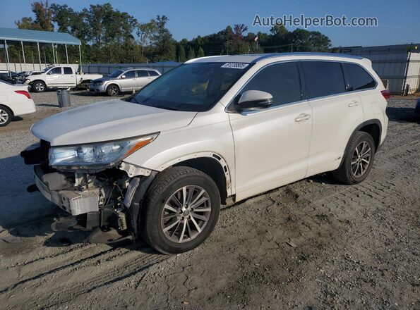 5TDKZRFH6JS527426 2018 TOYOTA HIGHLANDER White Przód lewy