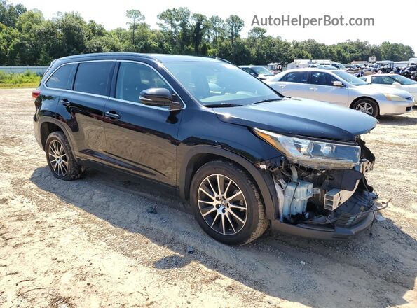 5TDKZRFH8JS528139 2018 TOYOTA HIGHLANDER Black Front right