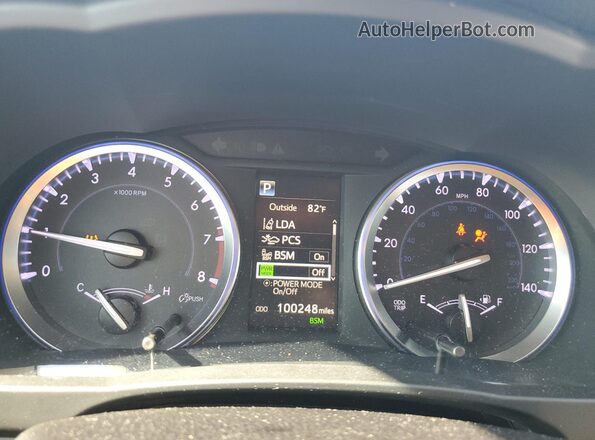 5TDKZRFHXJS546528 2018 TOYOTA HIGHLANDER White Instrument cluster view
