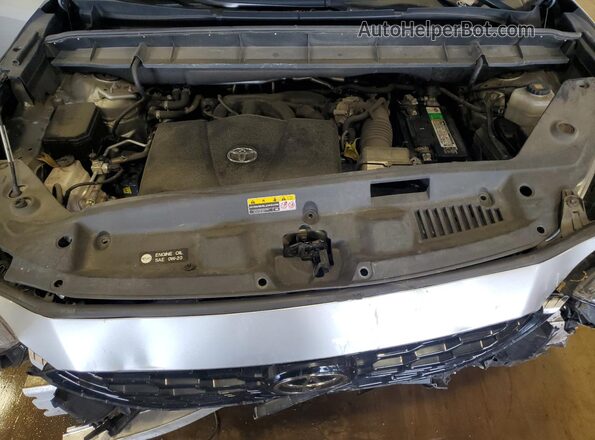 5TDLZRBH3MS138001 2021 TOYOTA HIGHLANDER Silver Widok komory silnika