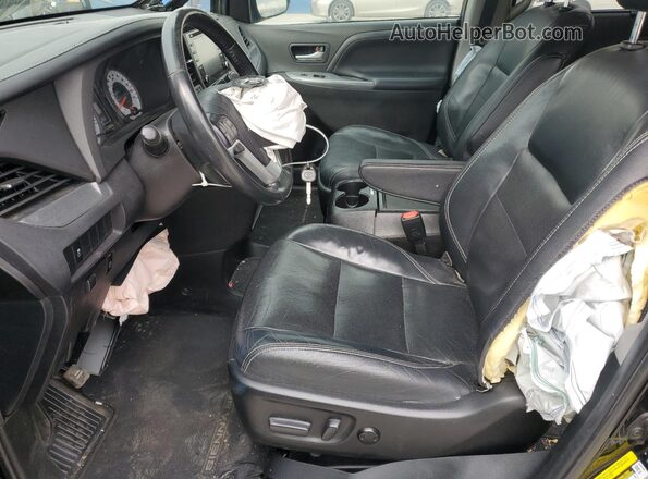 5TDXZ3DCXJS954103 2018 TOYOTA SIENNA Черный Вид салона спереди
