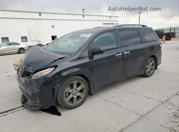 5TDXZ3DCXJS954103 2018 TOYOTA SIENNA Черный Передняя левая четверть