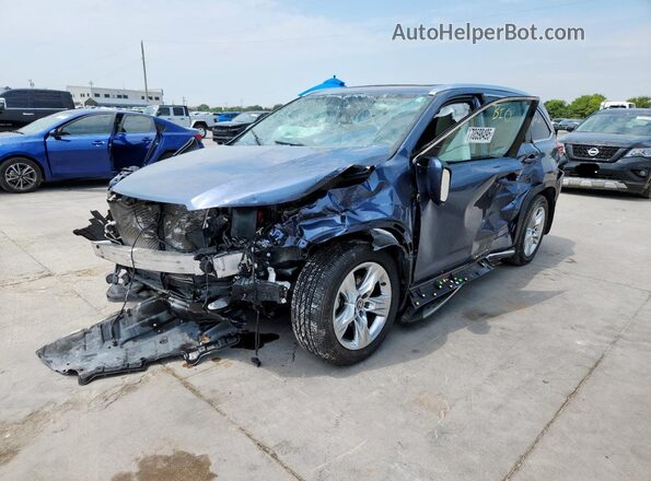5TDYZRFH4JS280868 2018 TOYOTA LIMITED Blue Առջևի ձախ երեք քառորդ տեսարան