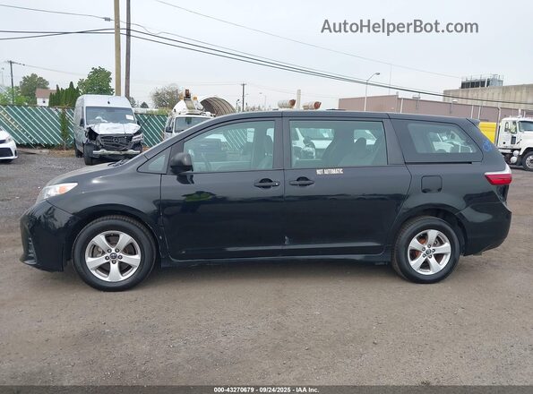 5TDZZ3DC3JS931321 2018 TOYOTA SIENNA Черный Панорамный вид салона 360°