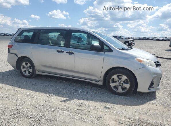 5TDZZ3DC3JS952041 2018 TOYOTA SIENNA Серебряный Передняя правая четверть