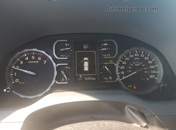 5TFDY5F1XMX962682 2021 TOYOTA TUNDRA Gray Вид щитка приладів