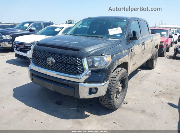 5TFEY5F11JX229873 2018 TOYOTA TUNDRA Black წინა მარცხენა ხედი სამი მეოთხედიდან
