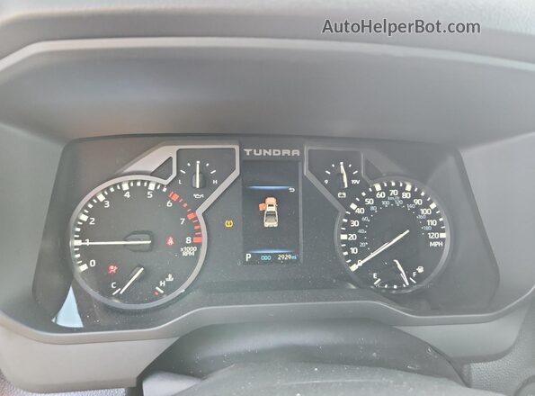 5TFLA5ABXSX045948 2025 TOYOTA TUNDRA Black ხელსაწყოთა პანელის ხედი
