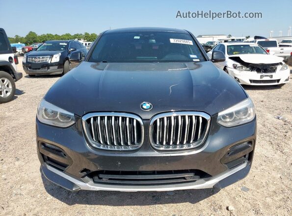 5UX2V1C06L9C96476 2020 BMW X4 Black Widok z przodu