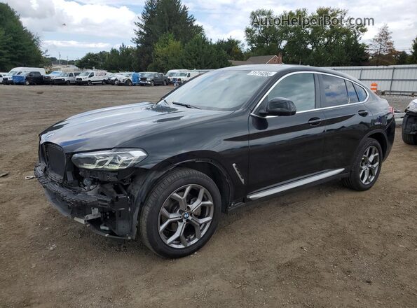 5UX33DT00R9V03588 2024 BMW X4 Черный Передняя левая четверть