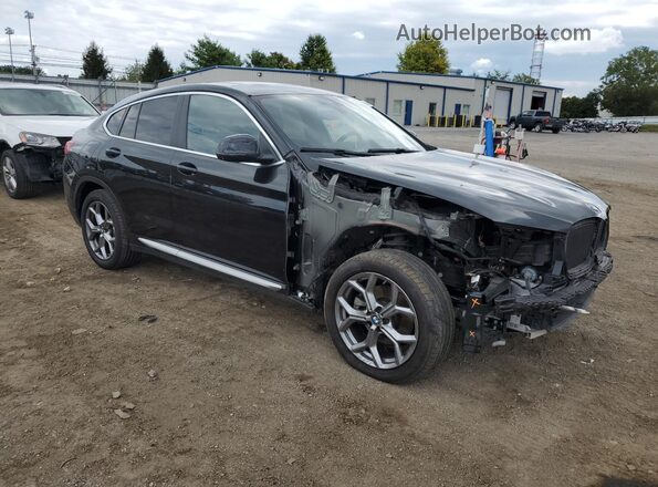 5UX33DT00R9V03588 2024 BMW X4 Черный Передняя правая четверть
