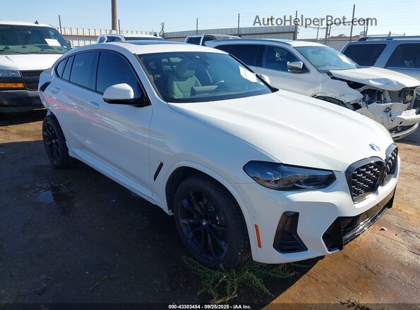 5UX33DT07S9019942 2025 BMW X4 Белый Передняя правая четверть