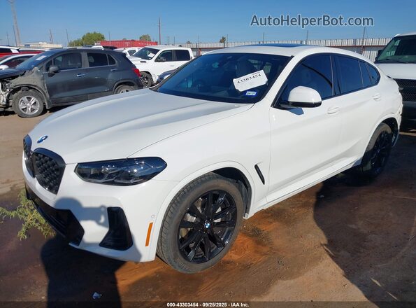 5UX33DT07S9019942 2025 BMW X4 Белый Передняя левая четверть