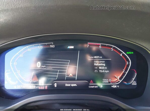 5UX33DT07S9019942 2025 BMW X4 Белый Вид задних сидений