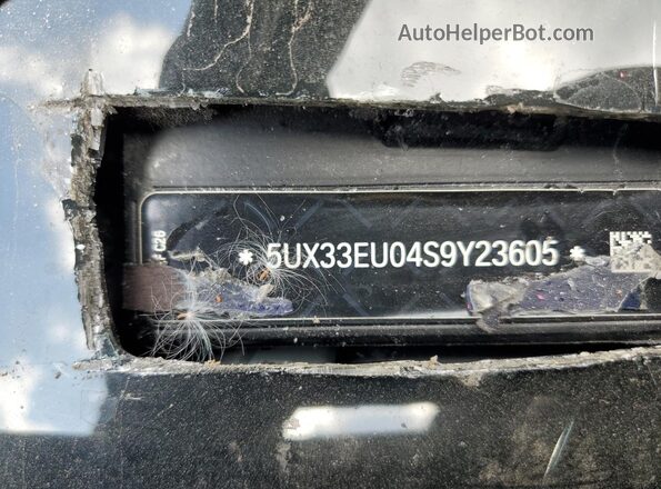 5UX33EU04S9Y23605 2025 BMW X5 Green VIN կոդի պիտակի տեսք