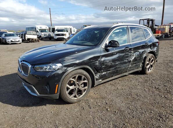 5UX43DP04R9W98822 2024 BMW X3 Black Przód lewy