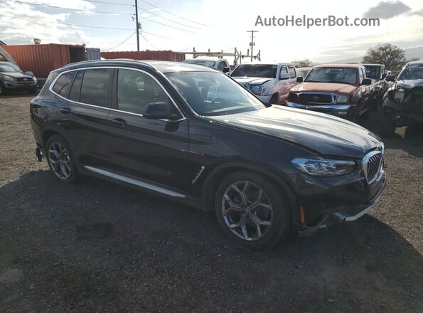 5UX43DP04R9W98822 2024 BMW X3 Black Przód prawy