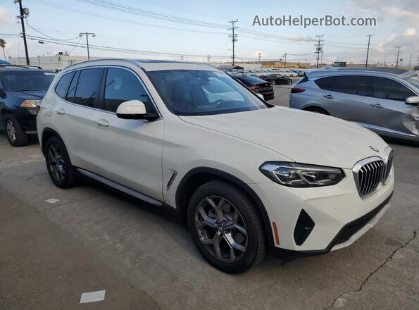 5UX43DP08P9T21035 2023 BMW X3 White Delantero derecho