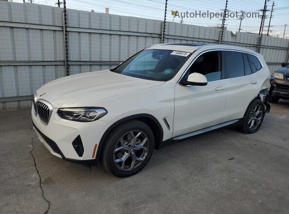 5UX43DP08P9T21035 2023 BMW X3 White Vista tres cuartos delantera izquierda