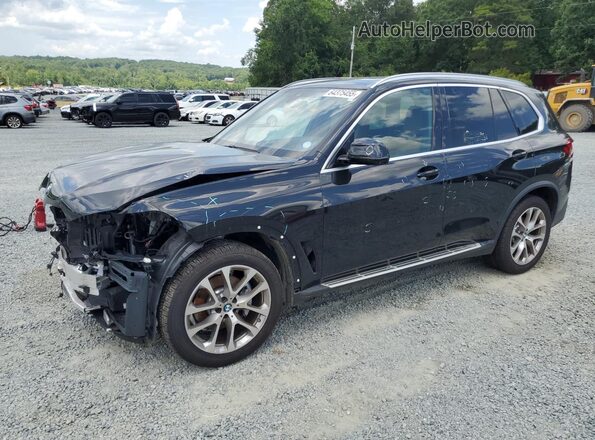 5UXCR6C04P9P95754 2023 BMW X5 Черный Передняя левая четверть