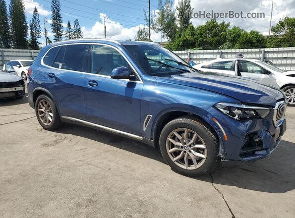 5UXCR6C09M9G07101 2021 BMW X5 Blue წინა მარჯვენა