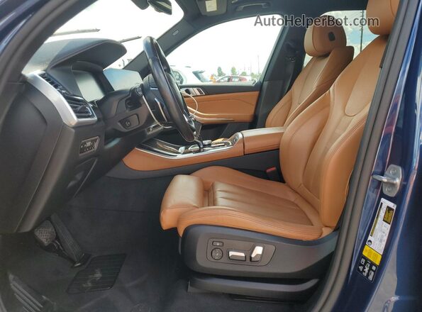 5UXCR6C09M9G07101 2021 BMW X5 Blue წინა სალონის ხედი