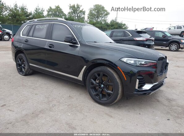 5UXCW2C07L9A01845 2020 BMW X7 Черный Передняя правая четверть