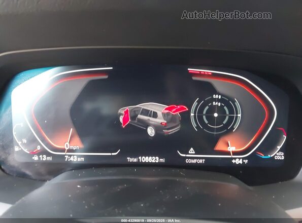 5UXCW2C07L9A01845 2020 BMW X7 Черный Вид задних сидений