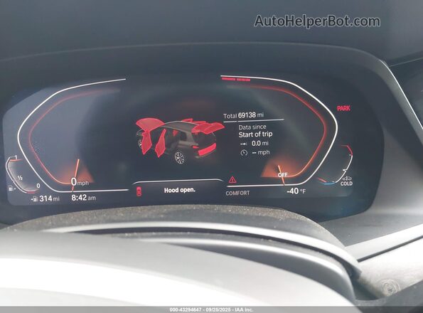 5UXCW2C07L9B00407 2020 BMW X7 Black Вид задніх сидінь