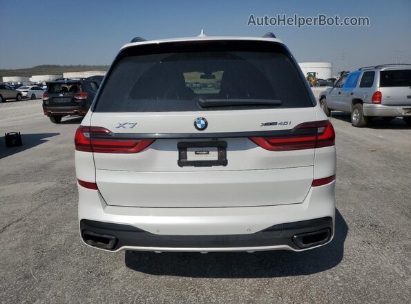 5UXCW2C08L9C55693 2020 BMW X7 White Rear view