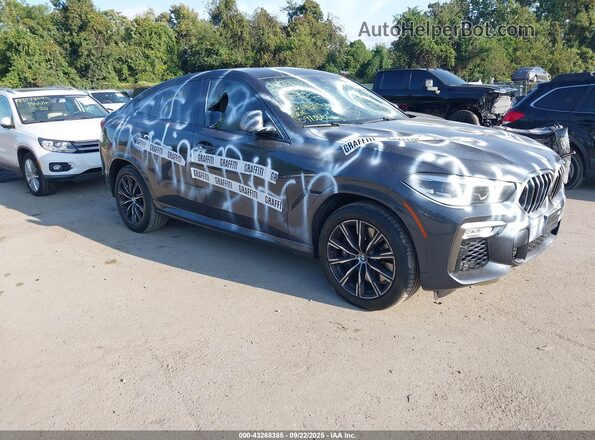 5UXCY8C08L9B41920 2020 BMW X6 Серый Передняя правая четверть